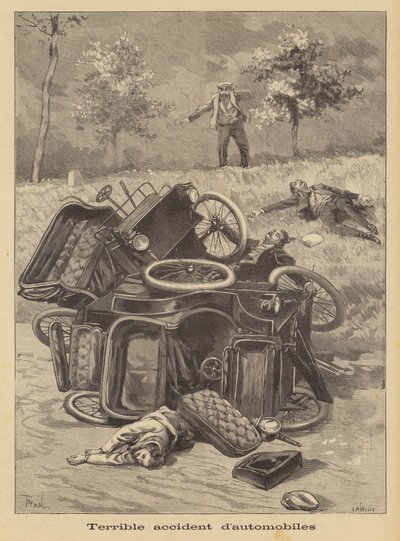 A terrible car accident by French School